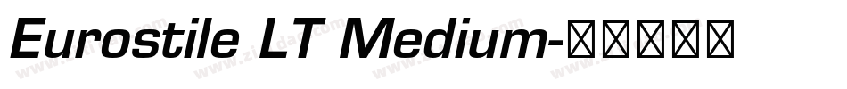 Eurostile LT Medium字体转换